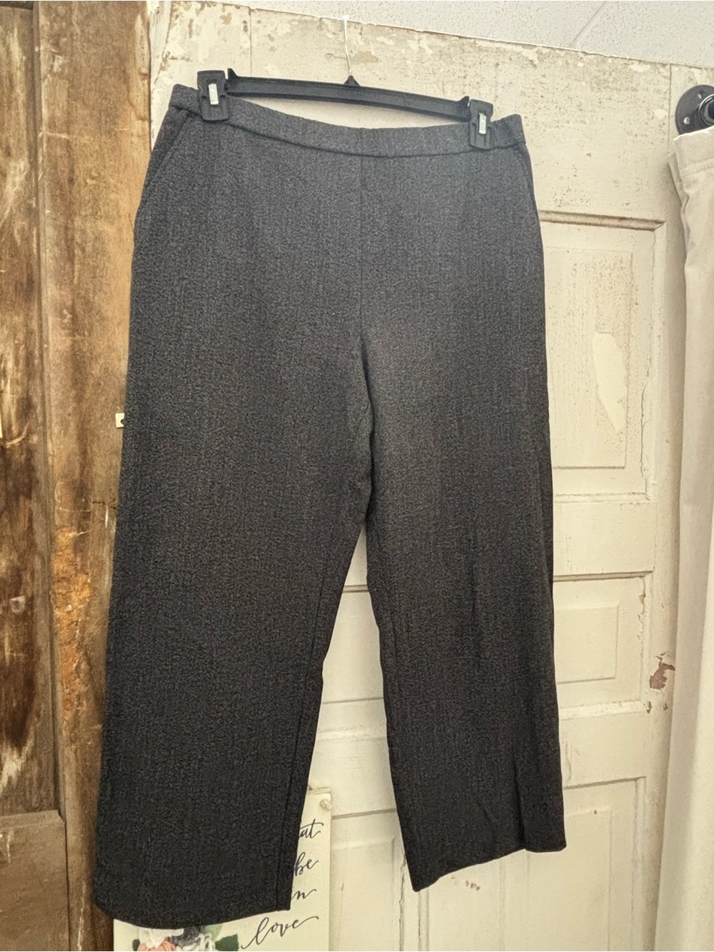 croft & barrow Black Wide-Leg Trousers